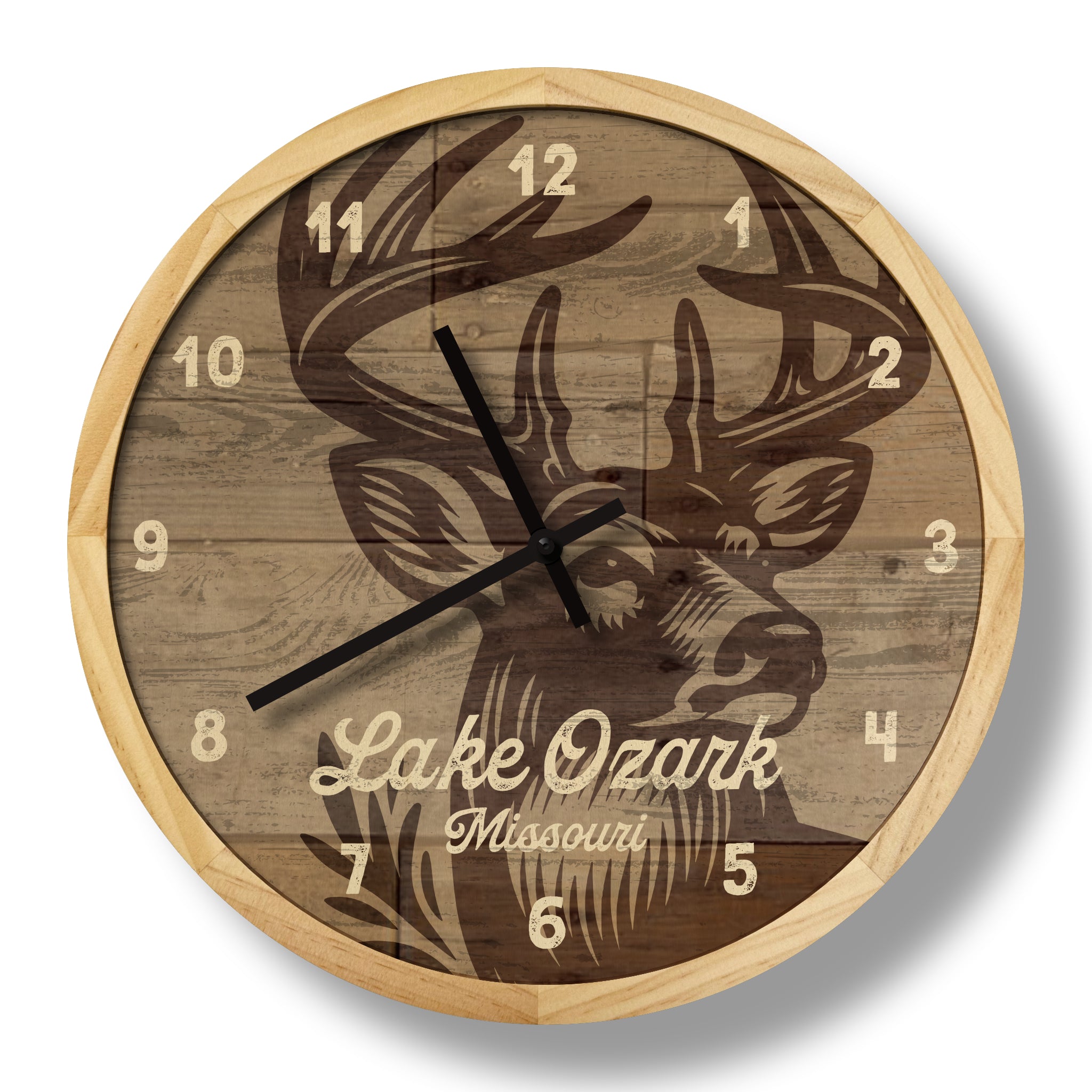 deer wall clock