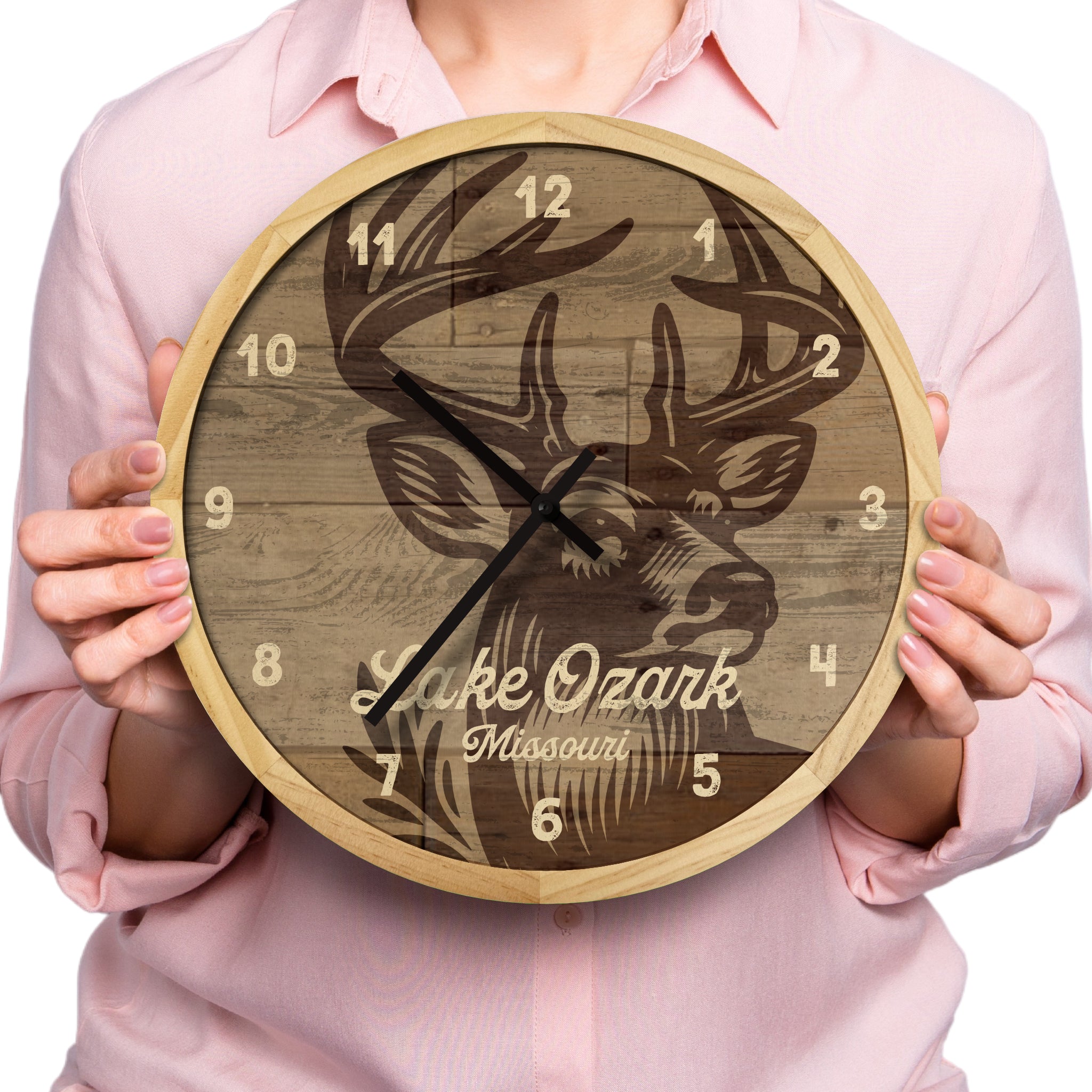 deer wall clock