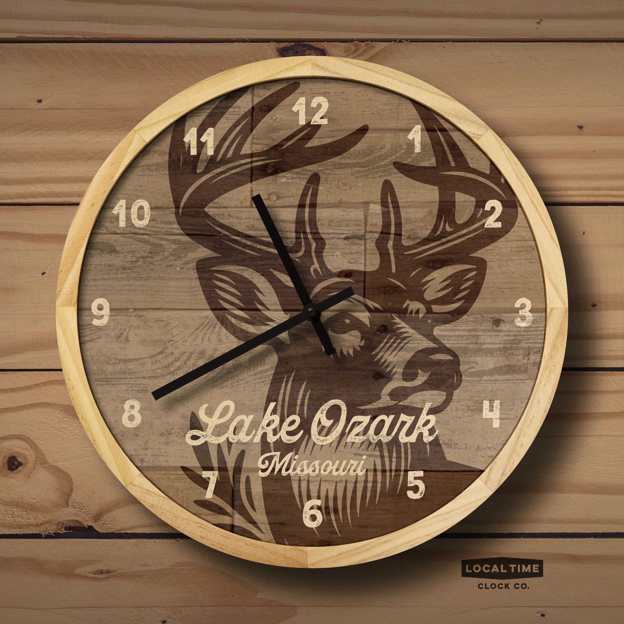 deer wall clock