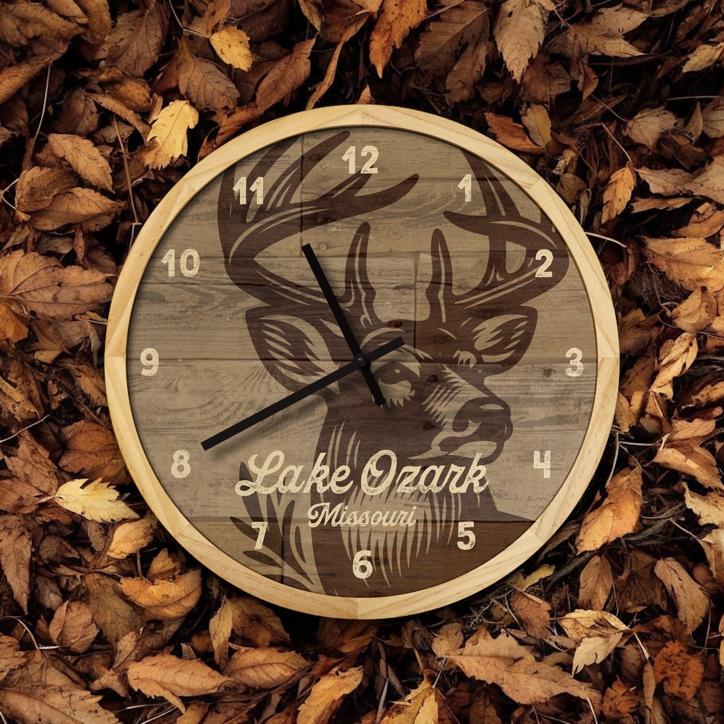 deer wall clock