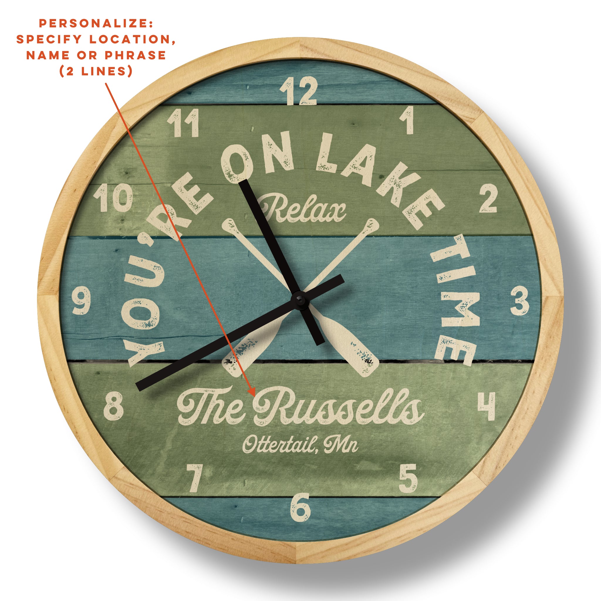 lake time wall clock