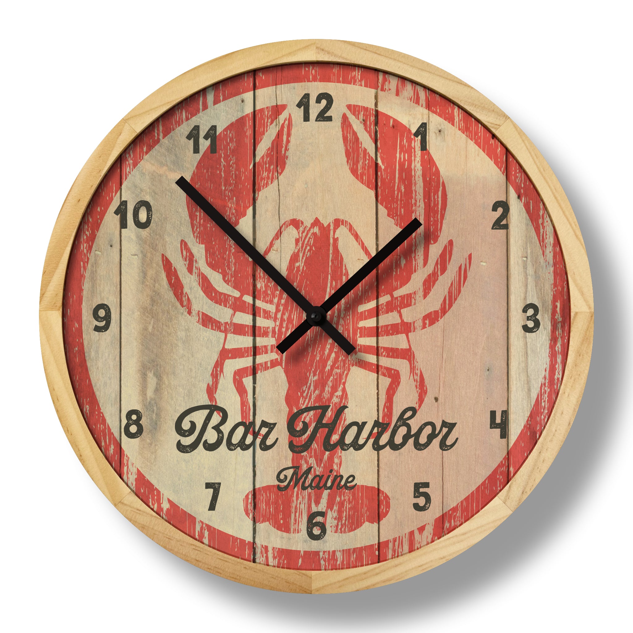 lobster wall clock – local time clock co.