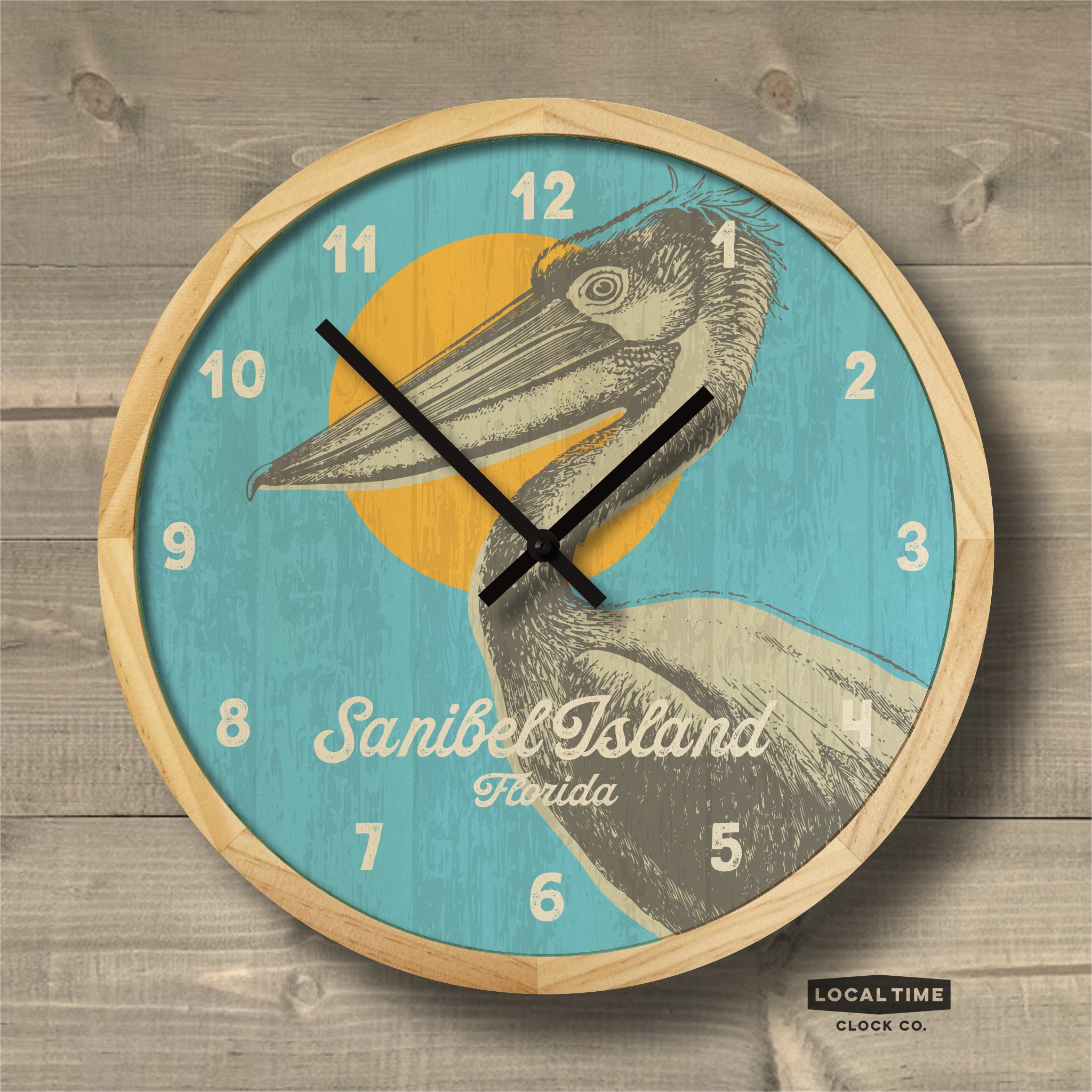 pelican wall clock