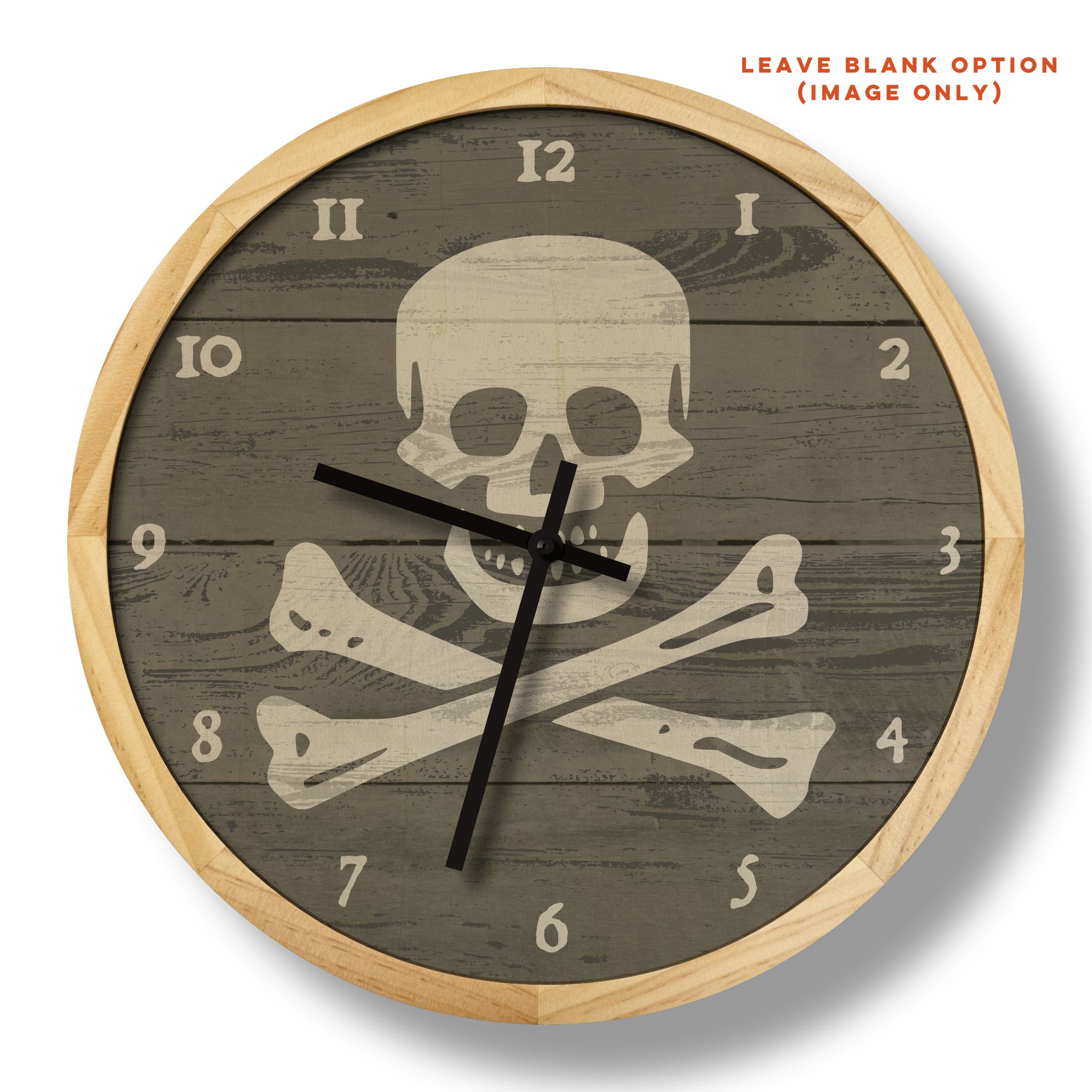 pirate wall clock