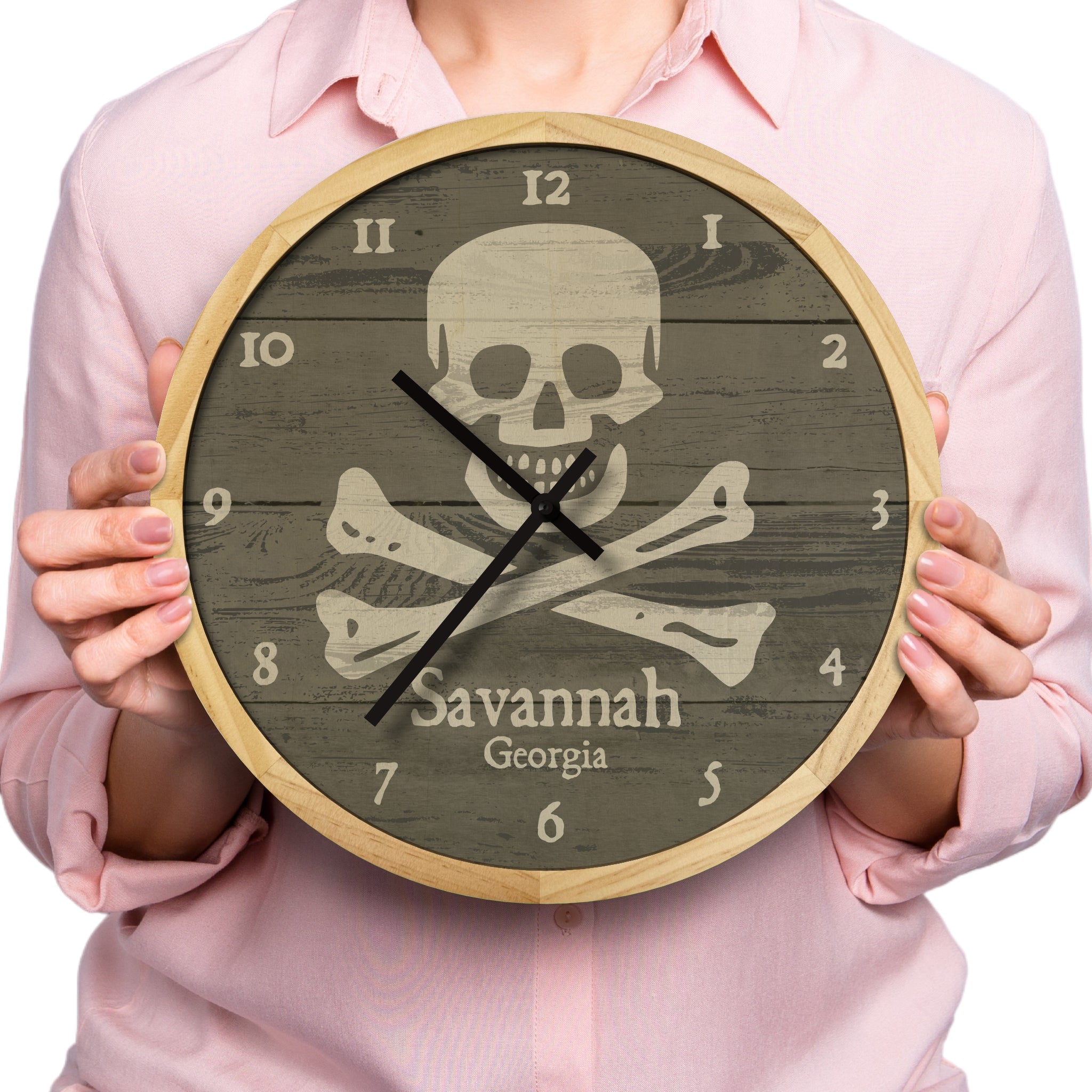 pirate wall clock