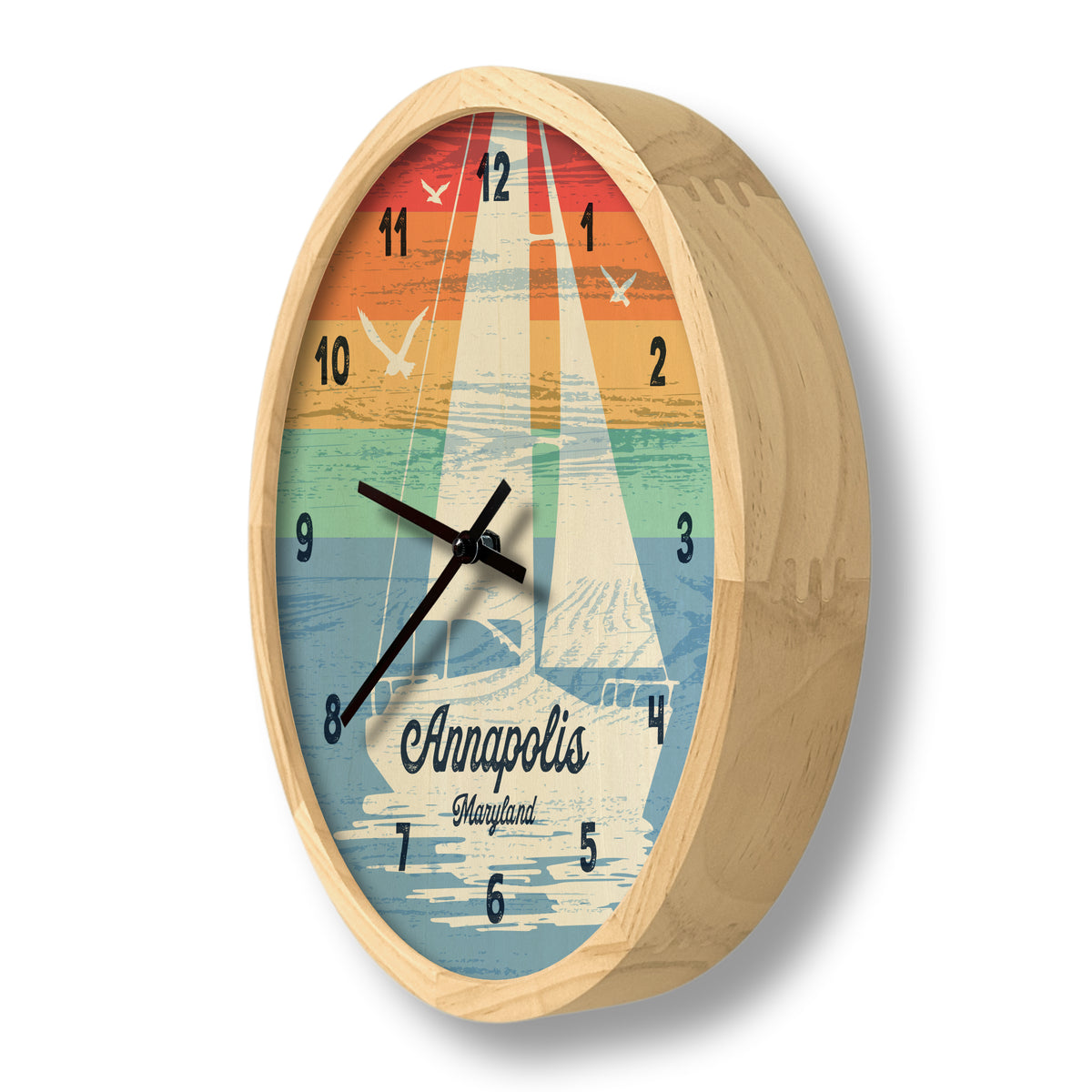 Sailboat Rocking Clock sailboat wall clock – local time clock co.