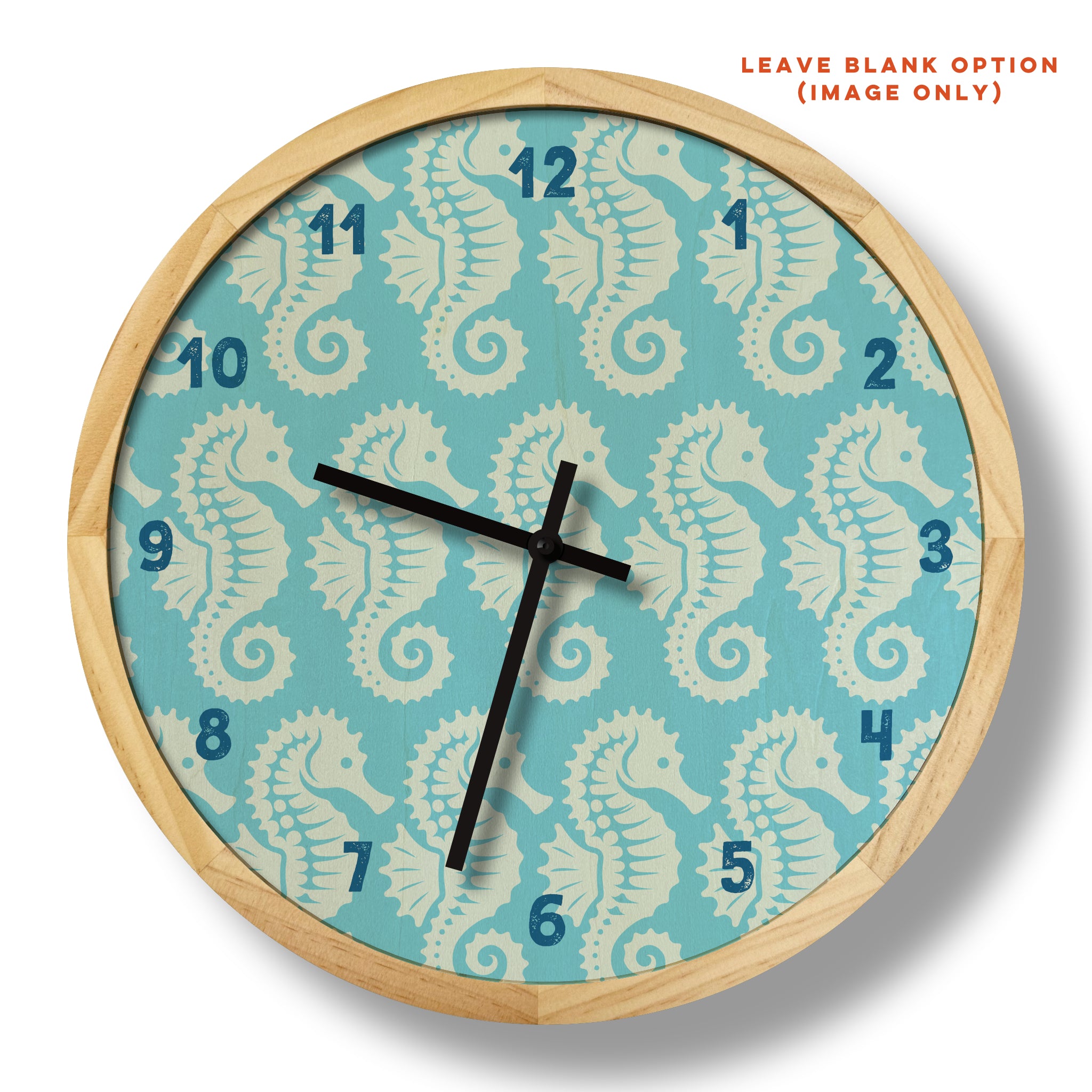 seahorse wall clock